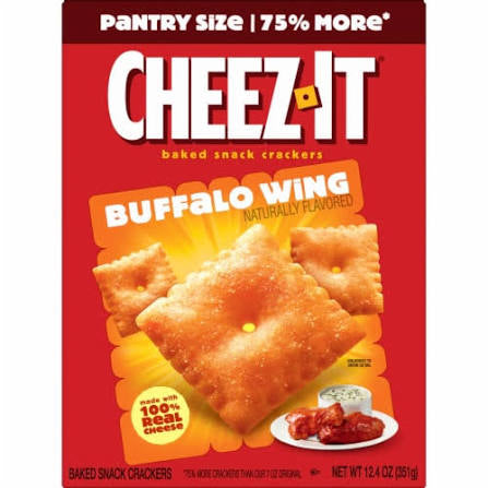 Cheez-It Buffalo Wing Cheese Crackers Pantry Size, 12.4 oz.