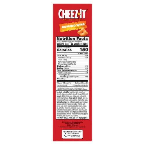 Cheez-It Buffalo Wing Cheese Crackers Pantry Size, 12.4 oz. — product image 3