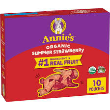 Annie's Organic Bunny Summer Strawberry Fruit Snacks, 7 oz.