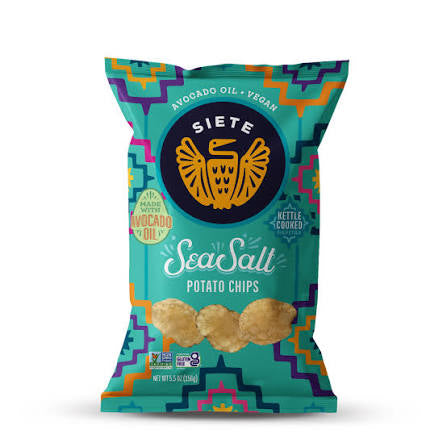 Siete Kettle Cooked Sea Salt Potato Chips, 5.5 oz.