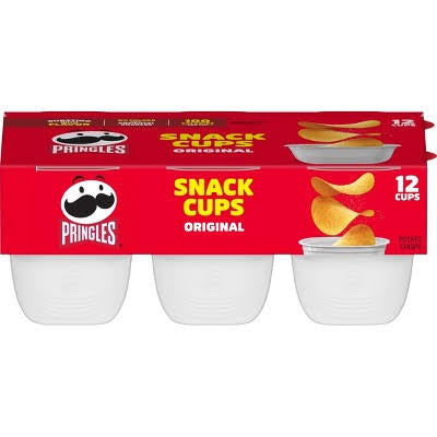 Pringles Original Potato Crisps Snack Cups, 8 oz.