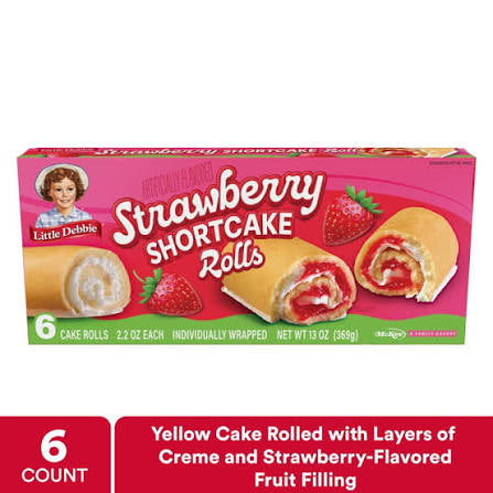 Little Debbie Strawberry Shortcake Cake Rolls, 13 oz. — product image 2