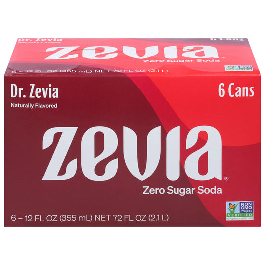Dr. Zevia Soda, Zero Sugar 6 x 12 fl. oz.