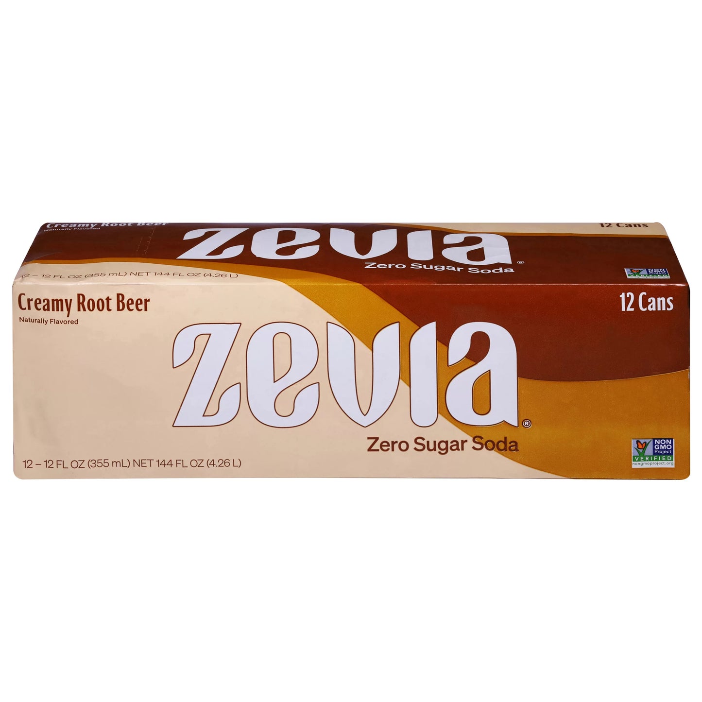 Zevia Zero Sugar Creamy Root Beer 144 fl. oz.