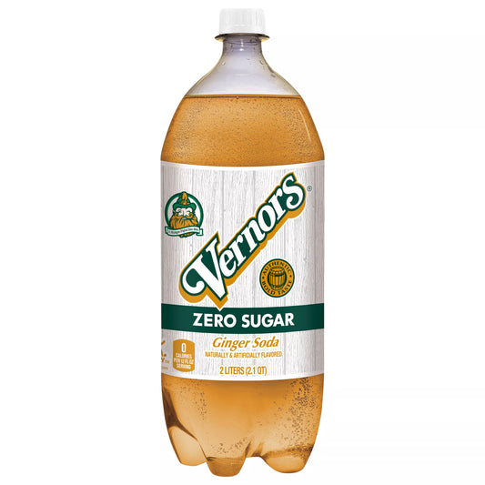 Vernors Zero Sugar Ginger Soda 2 liter