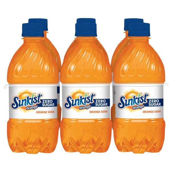 Sunkist Soda, Zero Sugar, Orange 6 x 16 fl. oz.