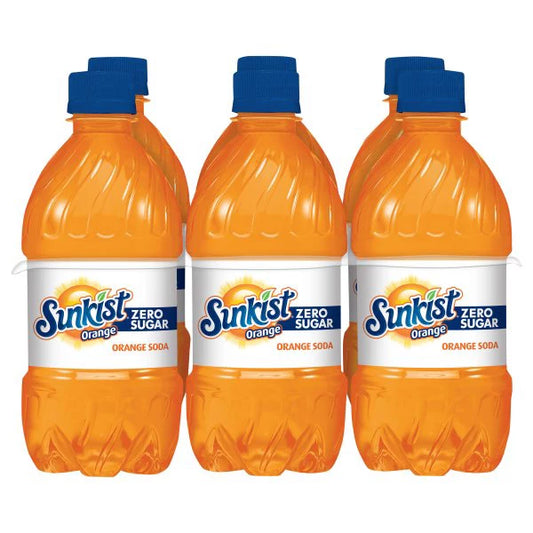 Sunkist Soda, Zero Sugar, Orange 6 x 16 fl. oz.