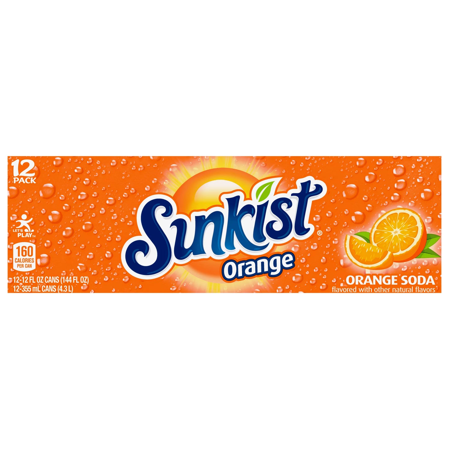 Sunkist Orange Soda 12 x 12 fl. oz.