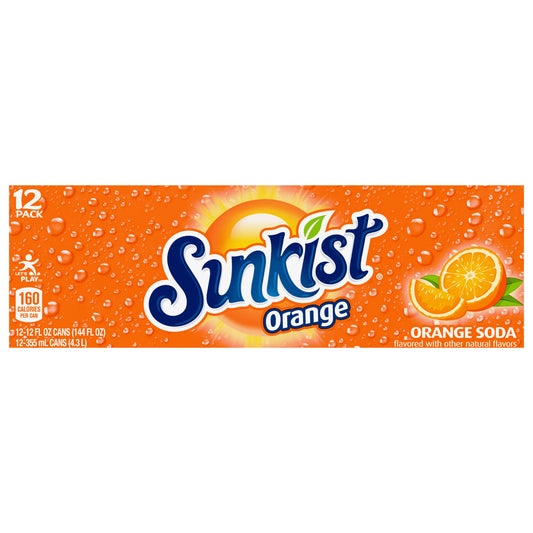 Sunkist Orange Soda 12 x 12 fl. oz.