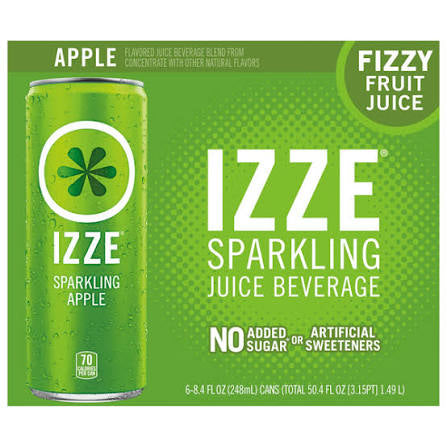 Izze Sparkling Apple Juice Beverage 6 x 8.4 fl. oz. bulk pack available from Crabtree Supply. Fast local delivery and nationwide shipping.