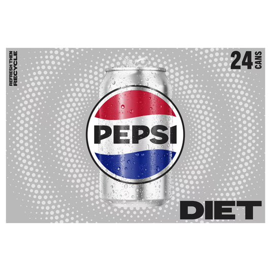 Pepsi Soda, Diet 288 fl. oz. bulk pack available from Crabtree Supply. Fast local delivery and nationwide shipping.