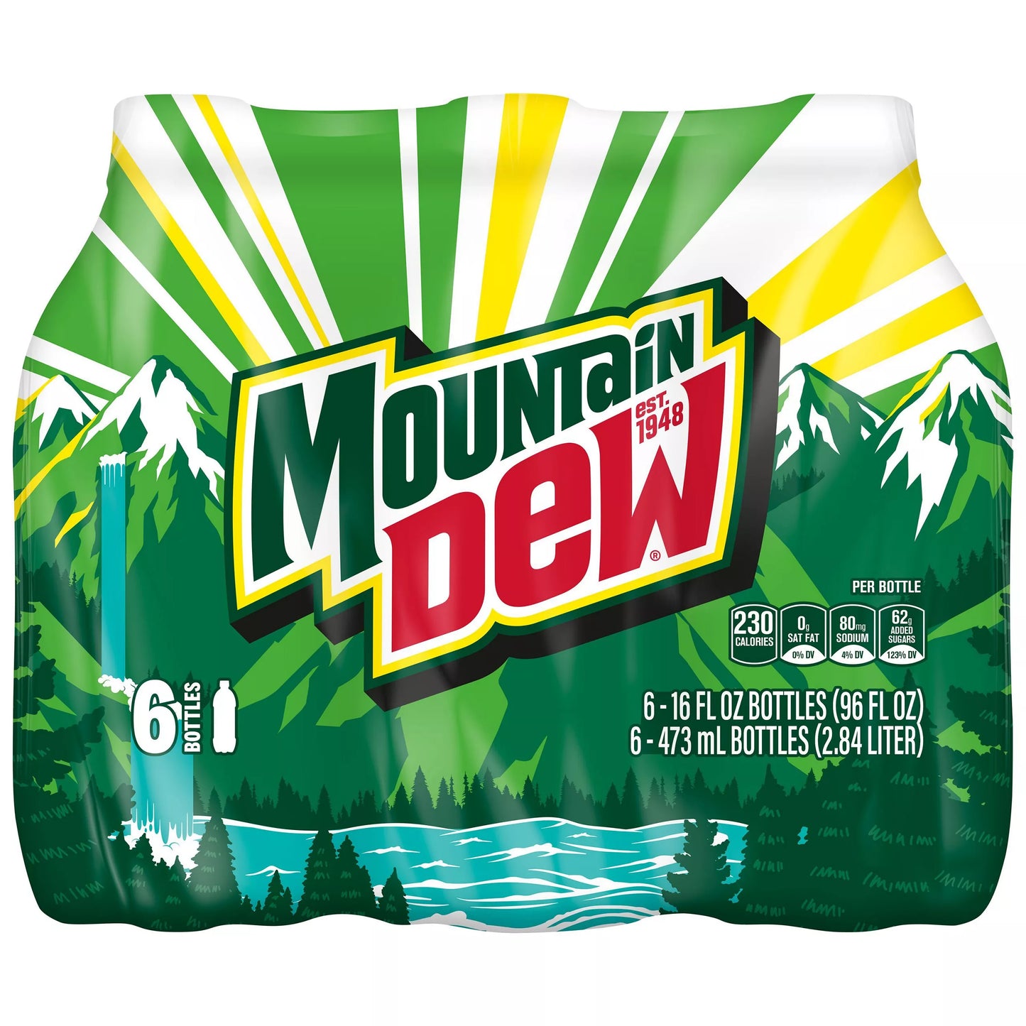 Mountain Dew Citrus Soda 6 x 16 fl. oz. bulk pack available from Crabtree Supply. Fast local delivery and nationwide shipping.