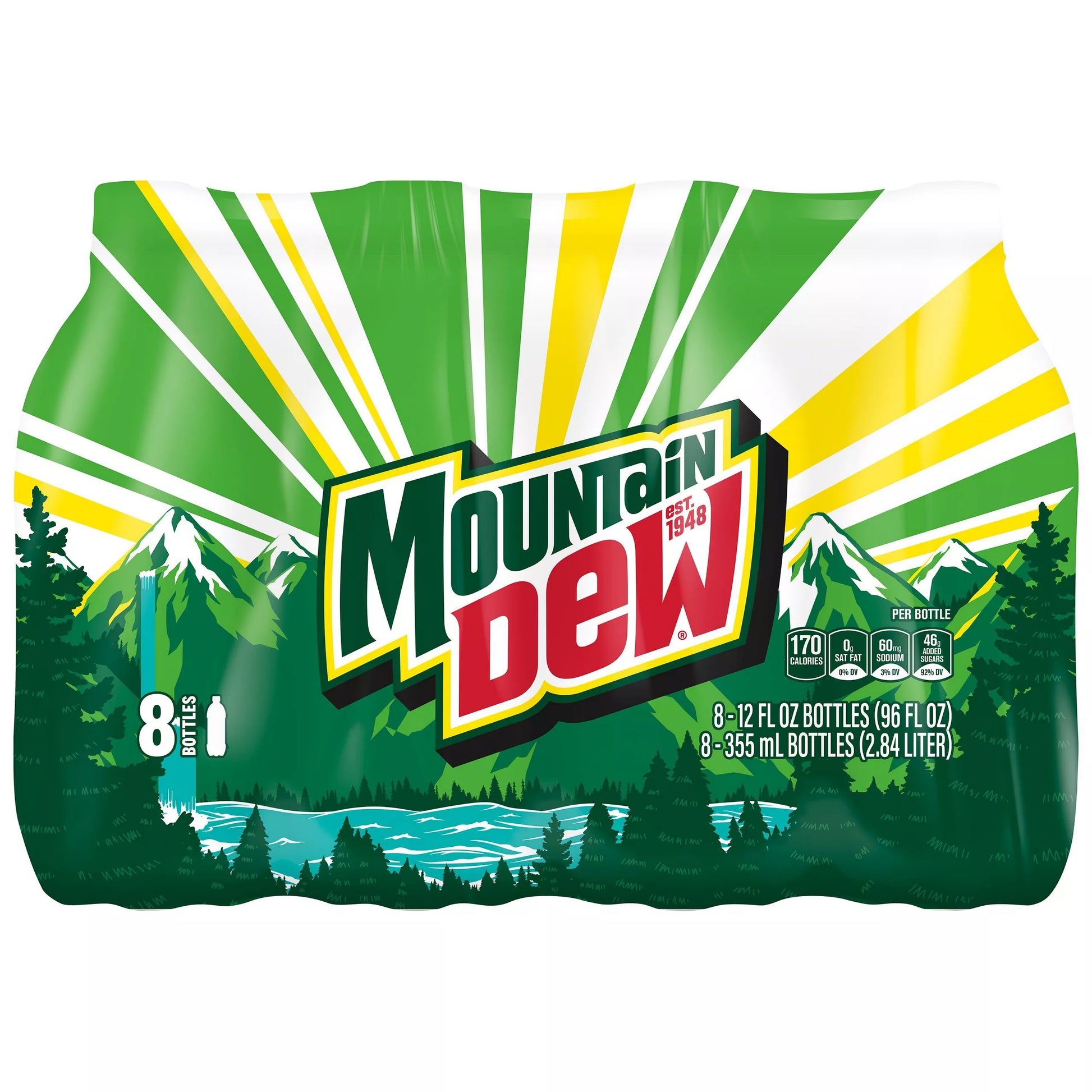Mountain Dew Citrus Soda 8 x 12 fl. oz. bulk pack available from Crabtree Supply. Fast local delivery and nationwide shipping.