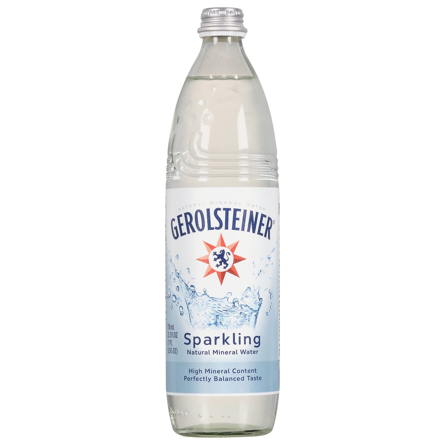 Gerolsteiner Natural Mineral Water, Sparkling 25.3 fl. oz. bottle