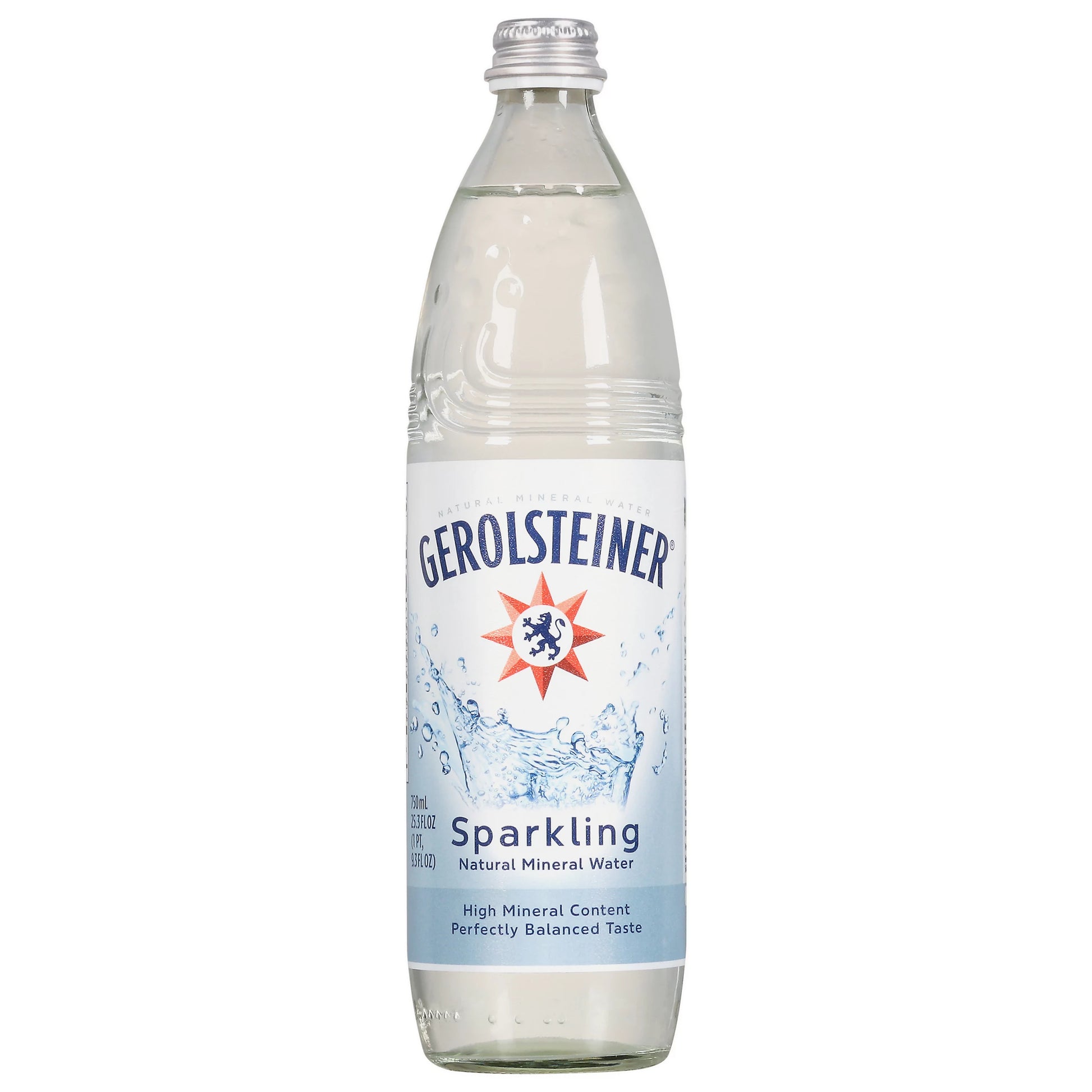 Gerolsteiner Natural Mineral Water, Sparkling 25.3 fl. oz. bottle