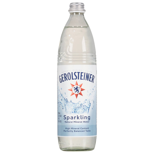 Gerolsteiner Natural Mineral Water, Sparkling 25.3 fl. oz. bottle
