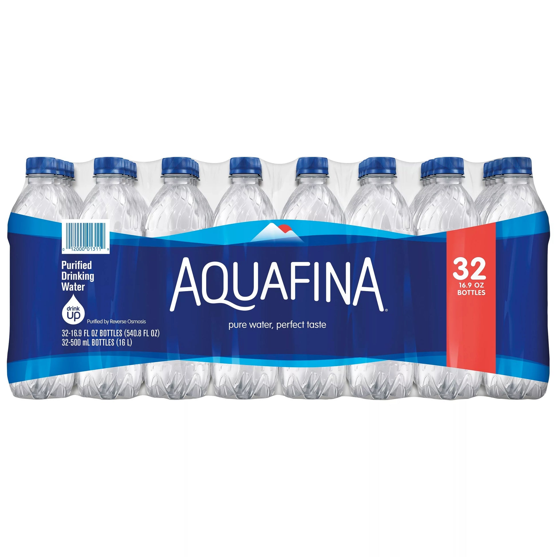 Aquafina Purified Water, case of 32 x 16.9 fl. oz. bottles