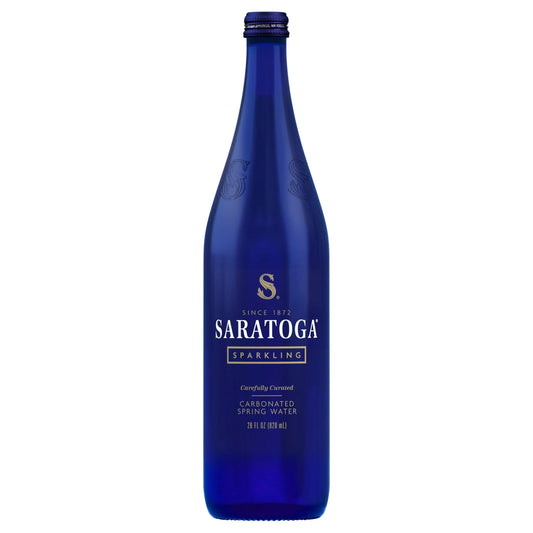 Saratoga Sparkling Carbonated Spring Water 28 fl. oz. bottle