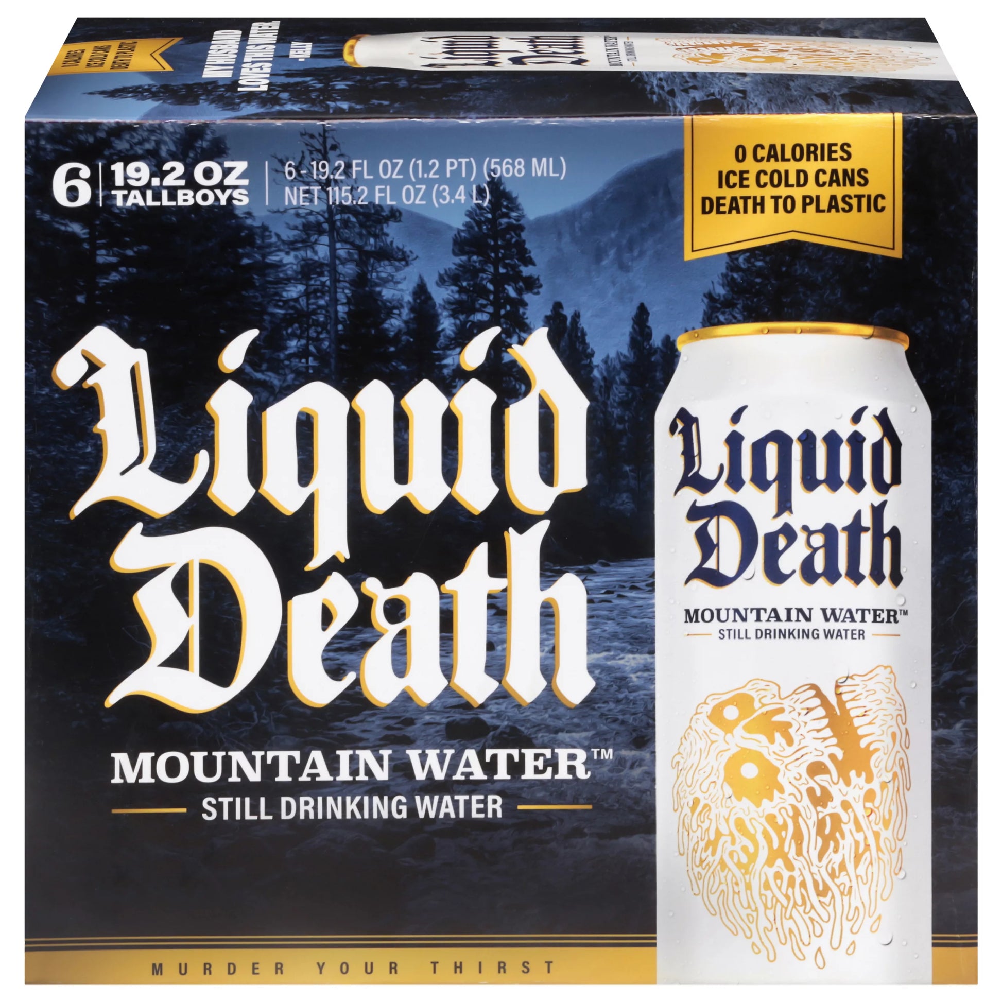 Liquid Death Mountain Water Still Drinking Water 115.2 fl. oz.