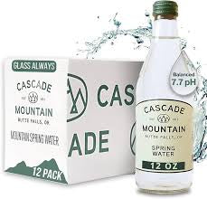 Cascade Mountain Spring Water case, 336 fl. oz. total
