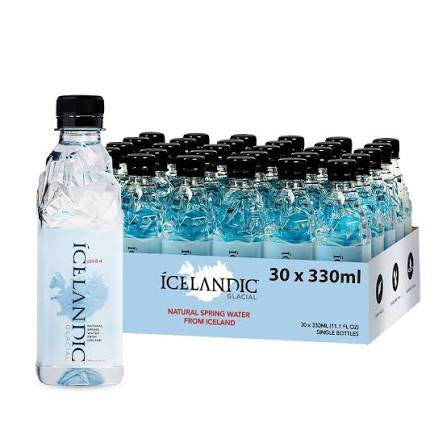 Icelandic Glacial Natural Spring Alkaline Water, 30 pack of 11.1 fl. oz. bottles