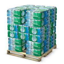 Member's Mark Purified Drinking Water pallet, 48 cases of 40 bottles each