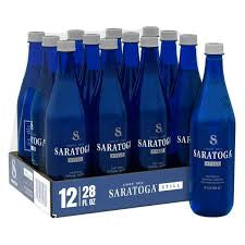 Saratoga Spring Water, 12 pack of 28 fl. oz. bottles