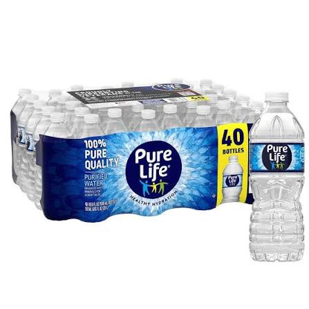 Pure Life Purified Water, 40 pack of 16.9 fl. oz. bottles