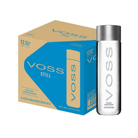 Voss Still Water Bottles, 12 pack of 500 ml bottles