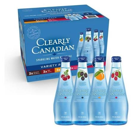 Clearly Canadian Sparkling Water Variety Pack, 12 pack of 11 fl. oz. bottles