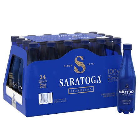 Saratoga Sparkling Spring Water, 24 pack of 16 fl. oz. bottles