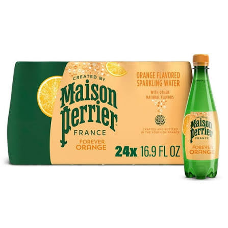 Maison Perrier Orange Sparkling Water, 24 pack of 16.9 fl. oz. bottles