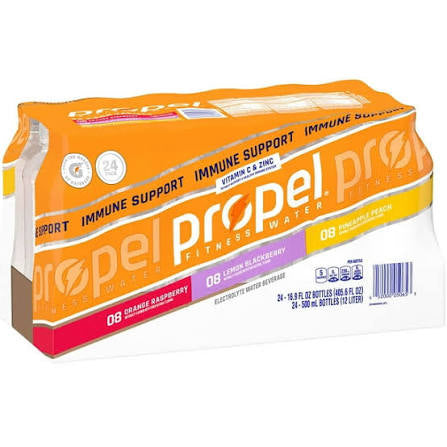 Propel Immune Support Zero Sugar Variety Pack, 24 pack of 16.9 fl. oz. bottles