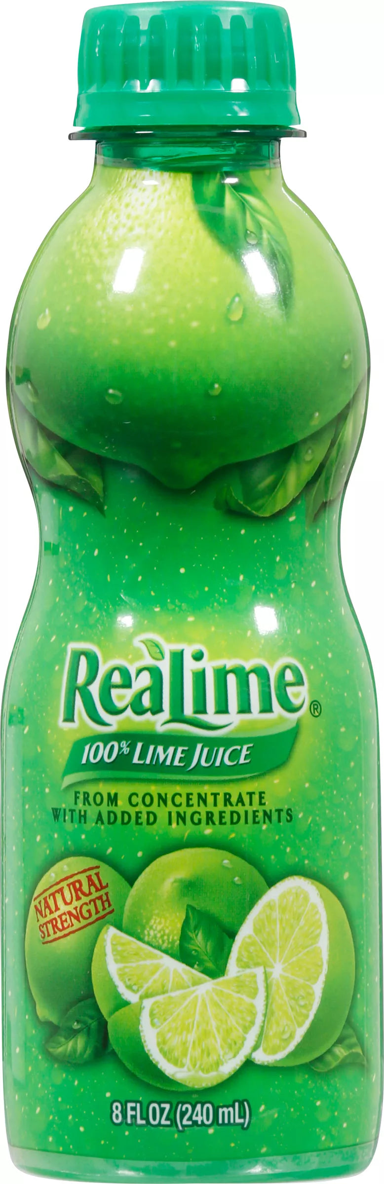 ReaLime 100% Juice, Lime, 8 fl. oz. bottle