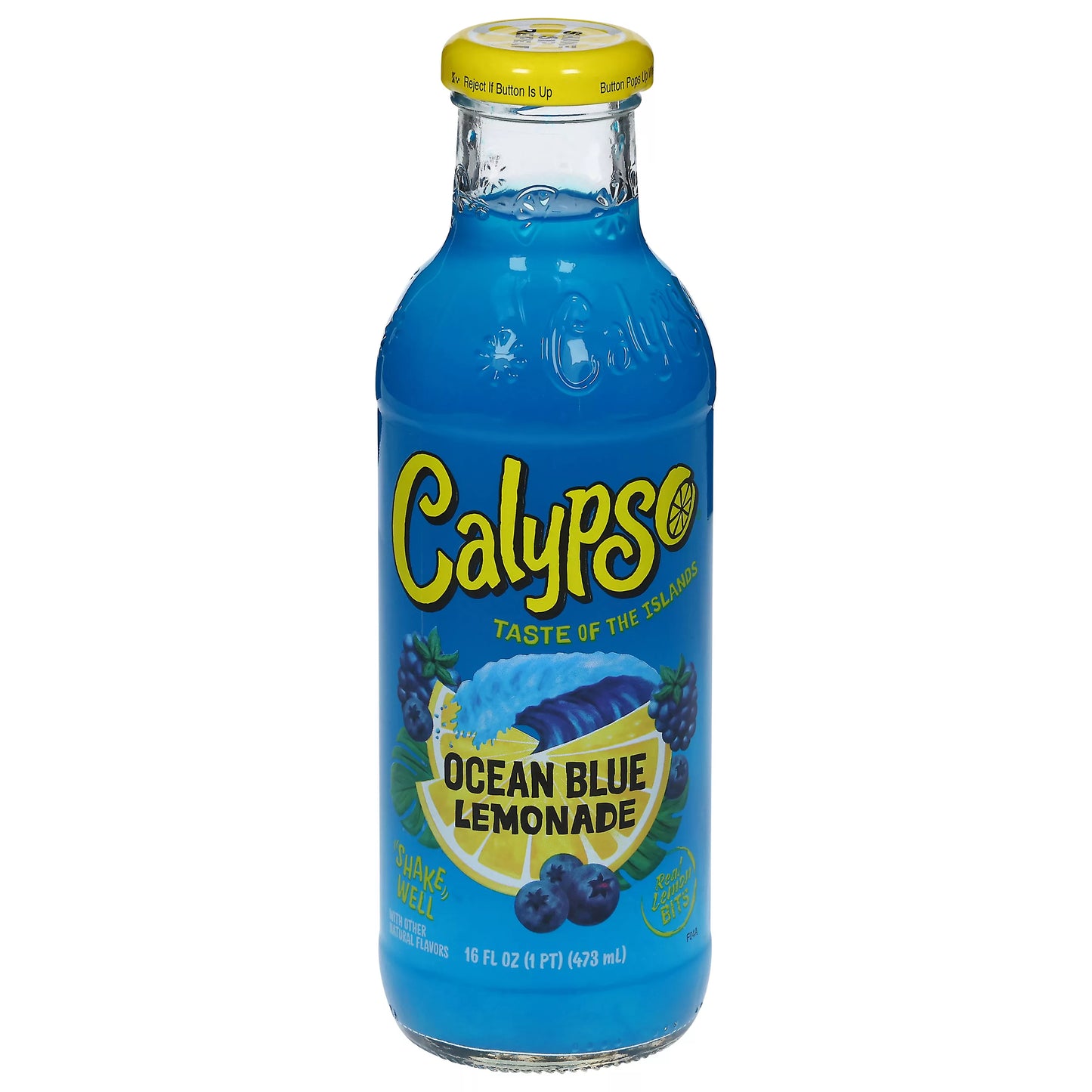 Calypso Lemonade, Ocean Blue, 16 fl. oz. bottle