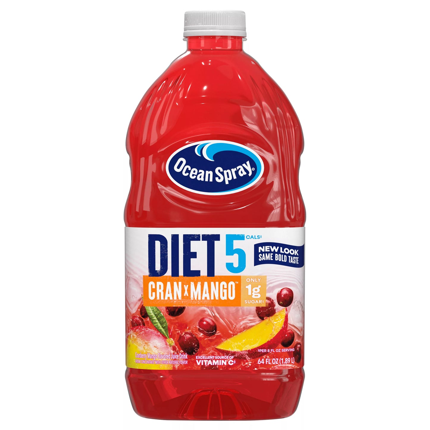 Ocean Spray Juice, Cran x Mango, Diet 5 Cals, 64 fl. oz. bottle