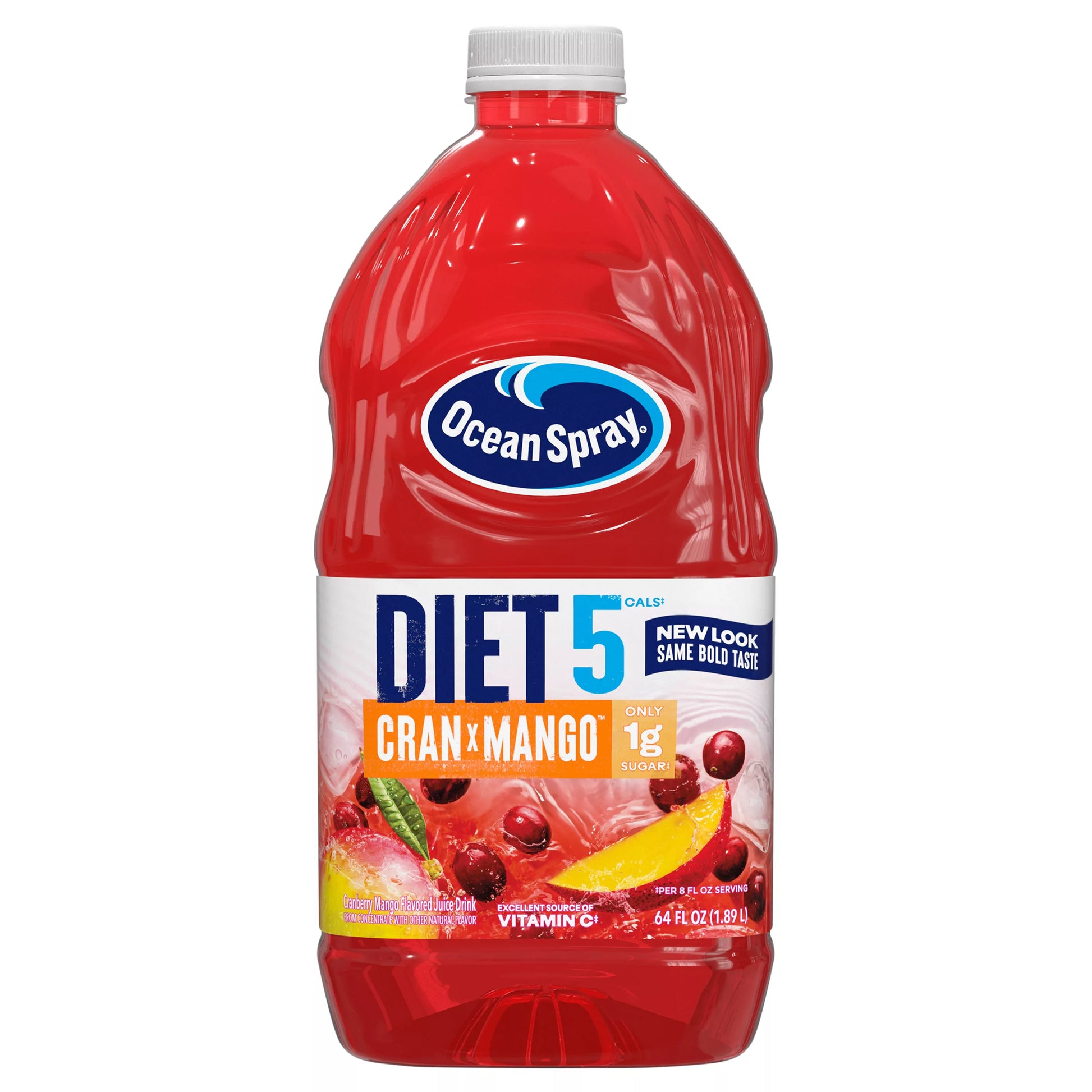 Ocean Spray Juice, Cran x Mango, Diet 5 Cals, 64 fl. oz. bottle
