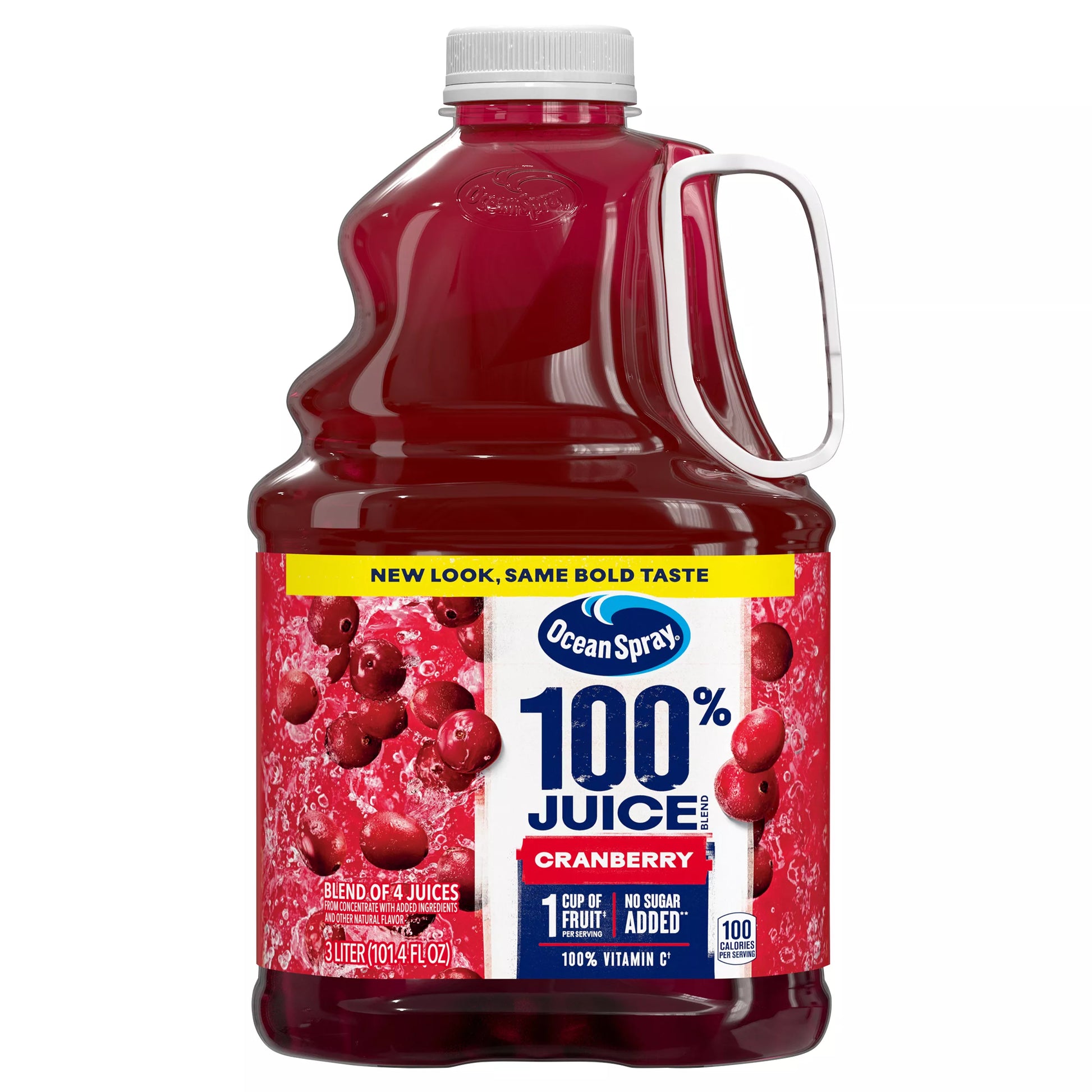 Ocean Spray 100% Juice Blend, Cranberry, 101.4 fl. oz. bottle