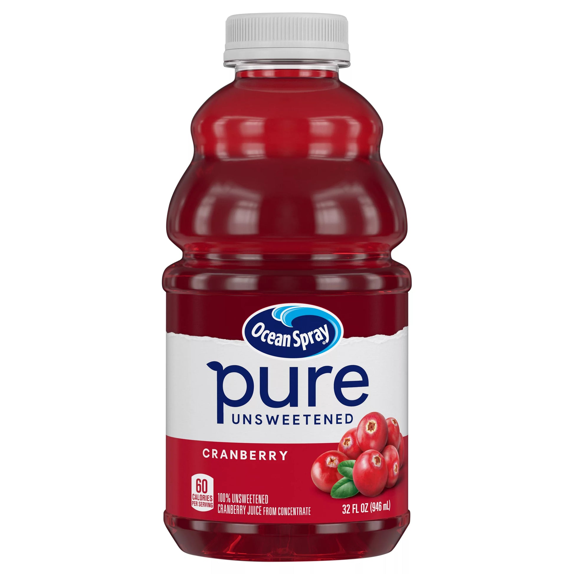 Ocean Spray Juice, Cranberry, Pure Unsweetened, 32 fl. oz. bottle