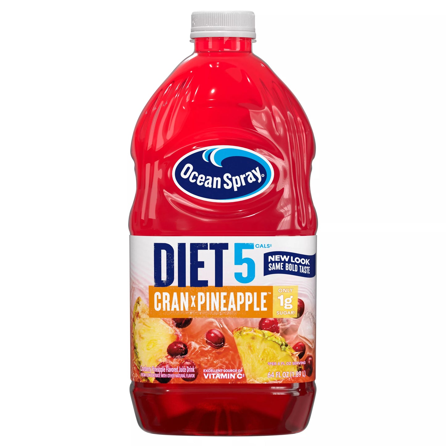 Ocean Spray Juice, Cran x Pineapple, Diet 5 Cals, 64 fl. oz. bottle