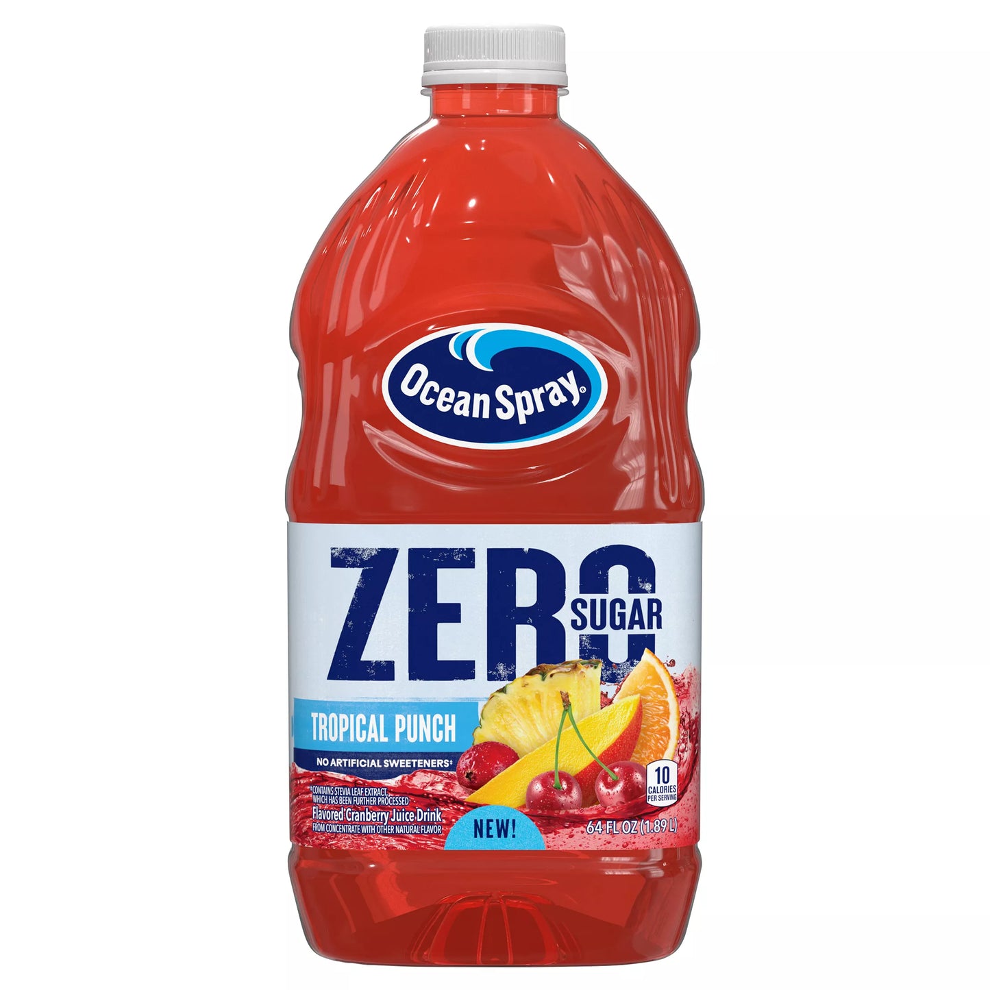 Ocean Spray Cranberry Juice Drink, Zero Sugar, Tropical Punch, 64 fl. oz. bottle