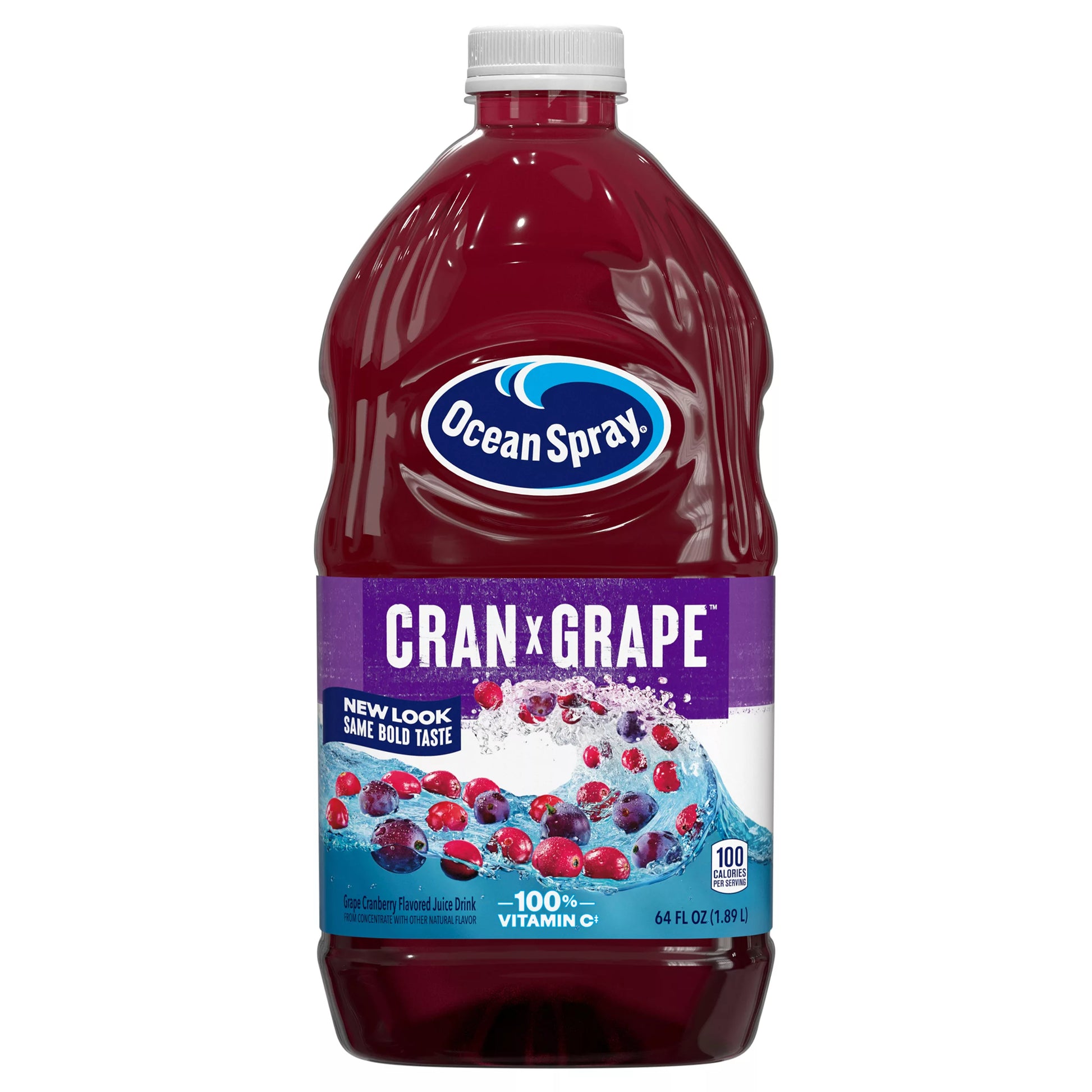 Ocean Spray Juice Drink, Grape Cranberry Flavored, 64 fl. oz. bottle