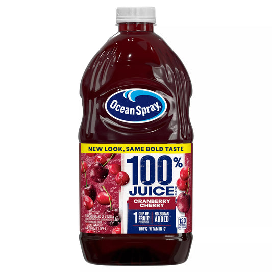 Ocean Spray 100% Juice, Cranberry Cherry, 64 fl. oz. bottle