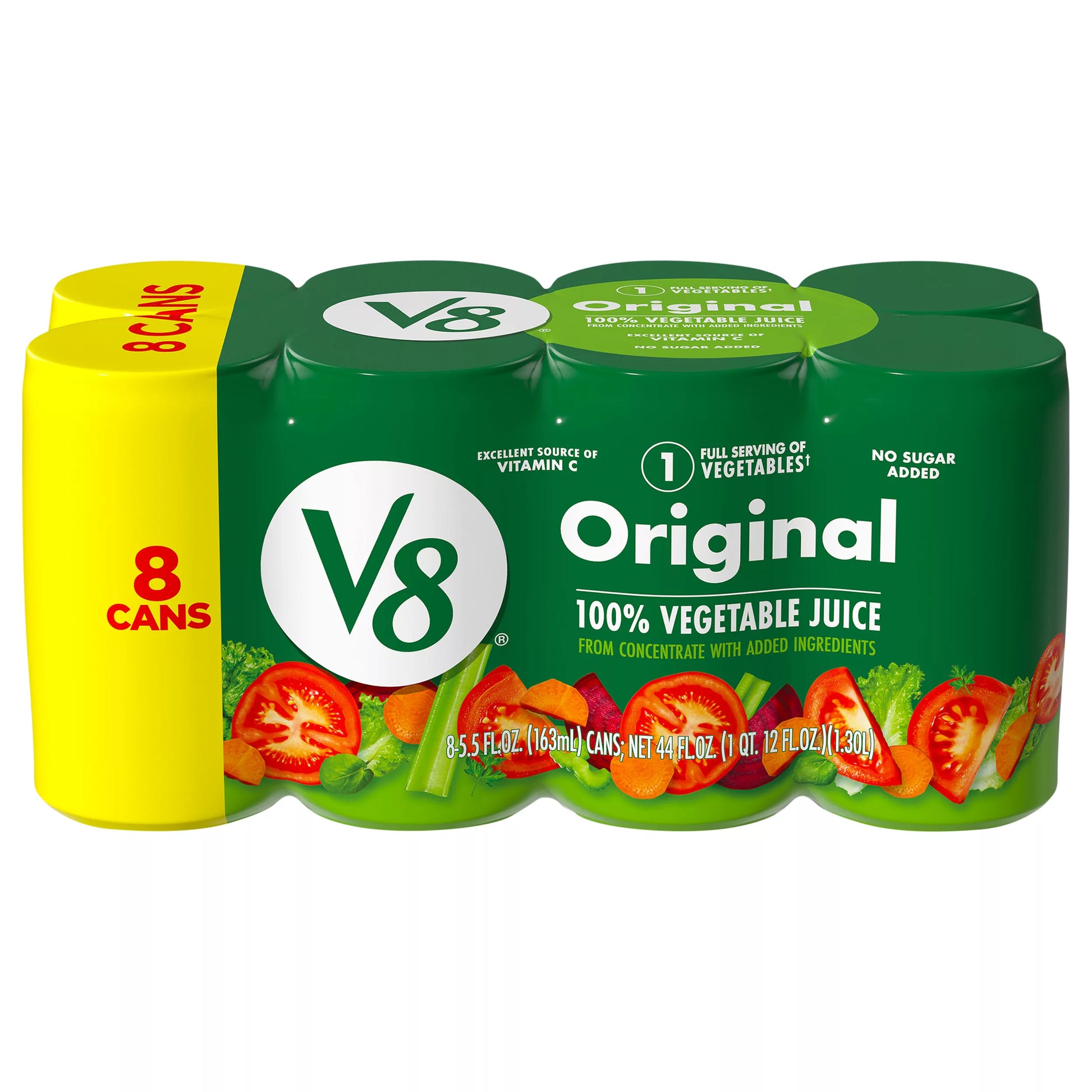 V8 100% Vegetable Juice, Original, 44 fl. oz.