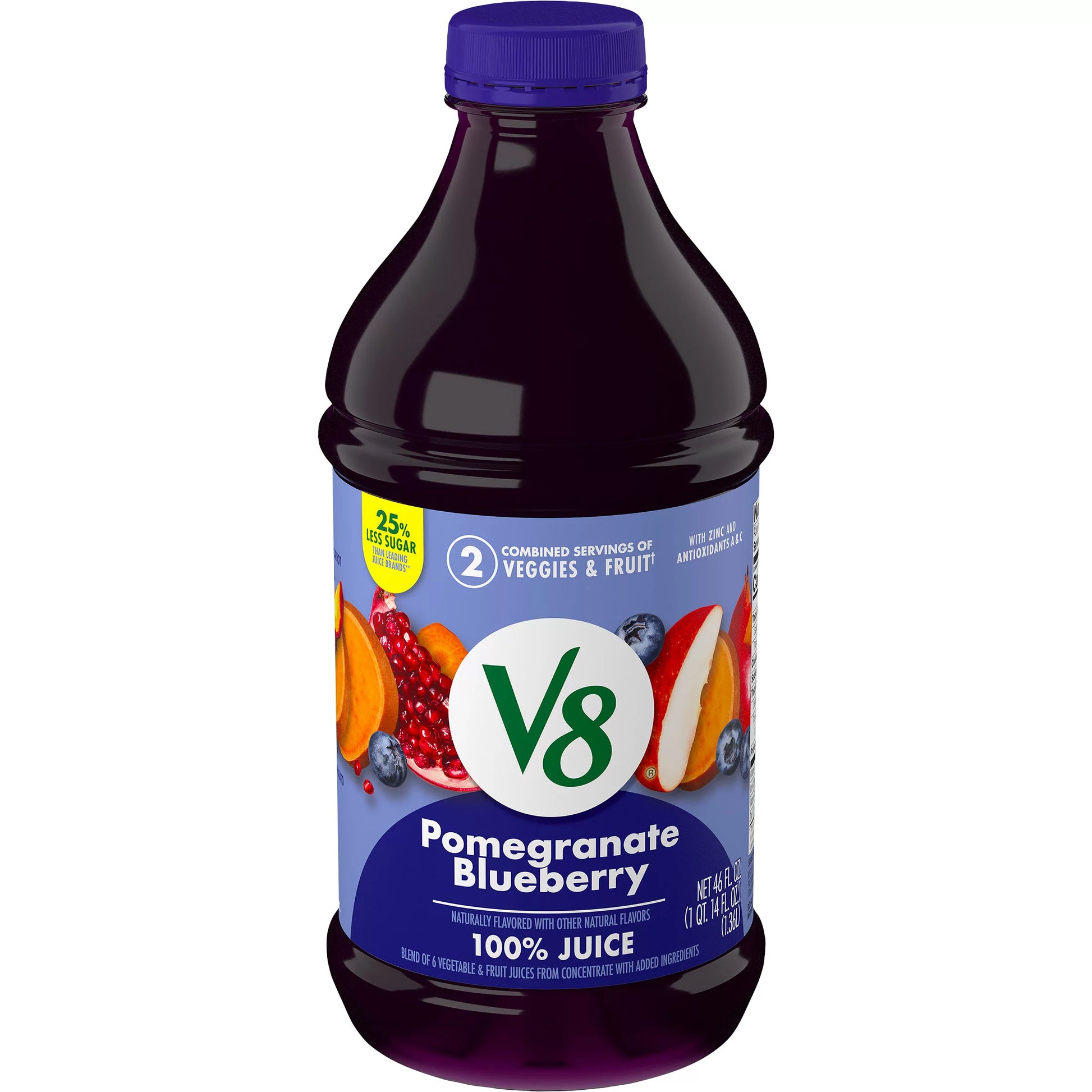V8 Pomegranate Blueberry 100% Fruit and Vegetable Juice, 46 fl. oz.