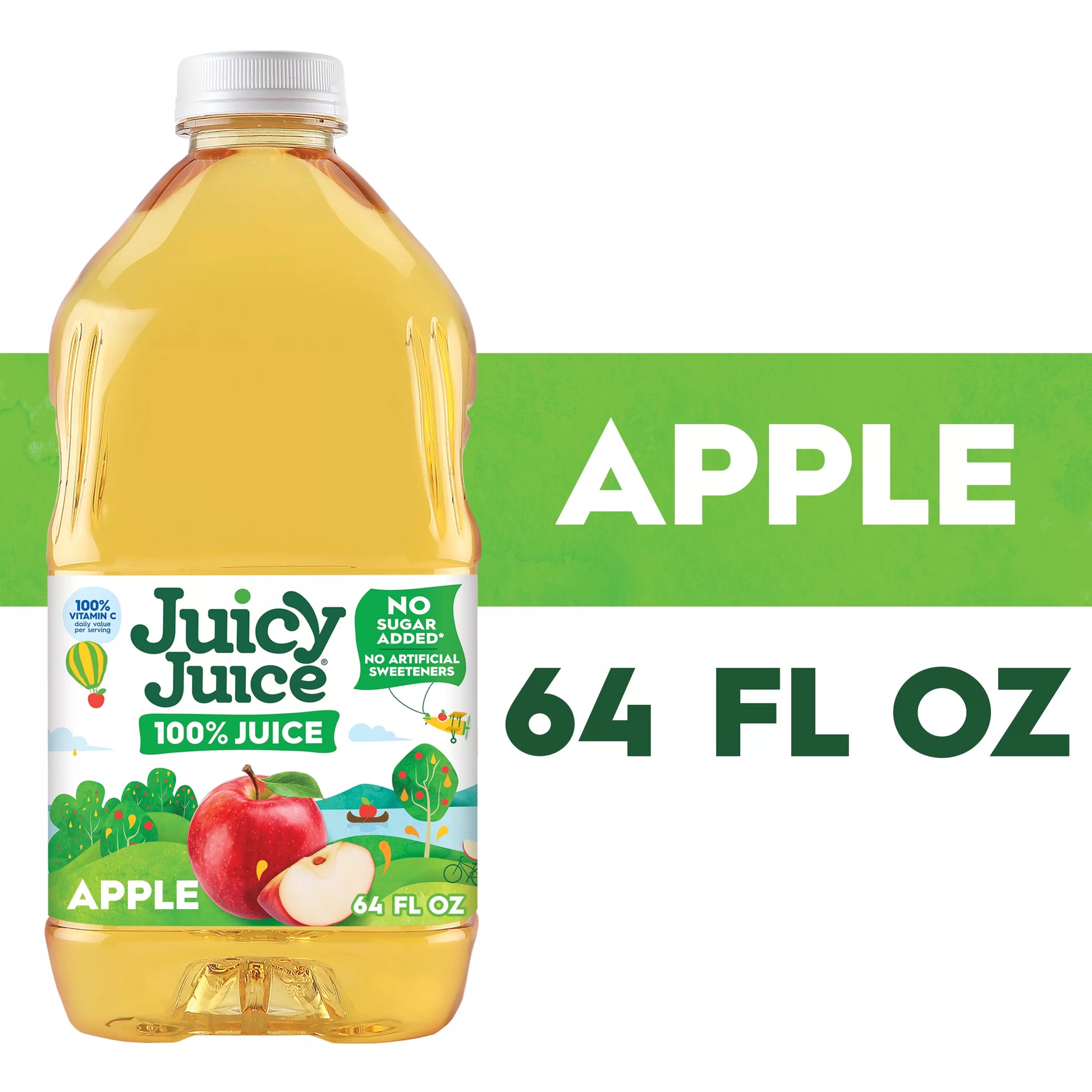 Juicy Juice 100% Apple Juice, 64 fl. oz. Bottle