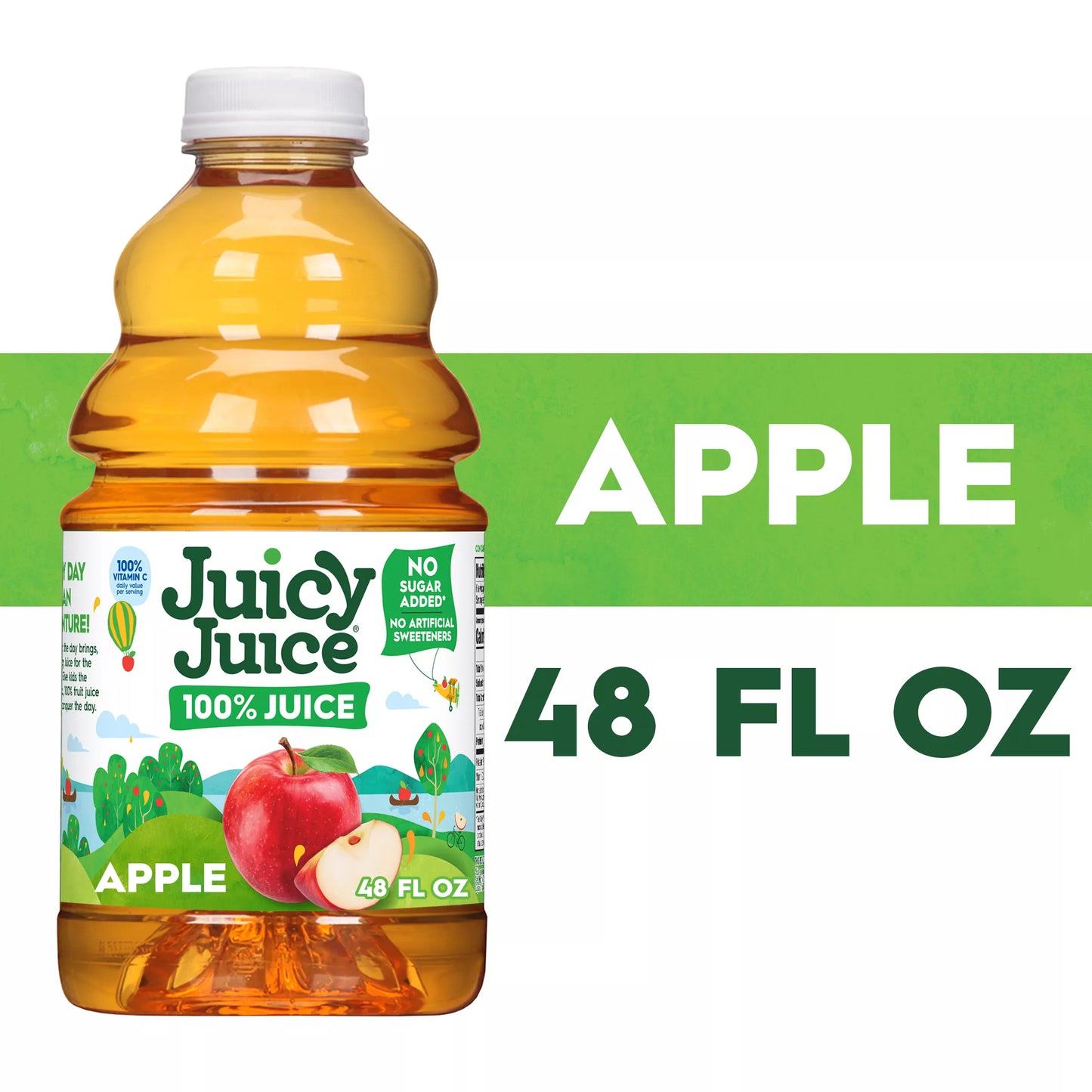 Juicy Juice 100% Apple Juice, 48 fl. oz. Bottle
