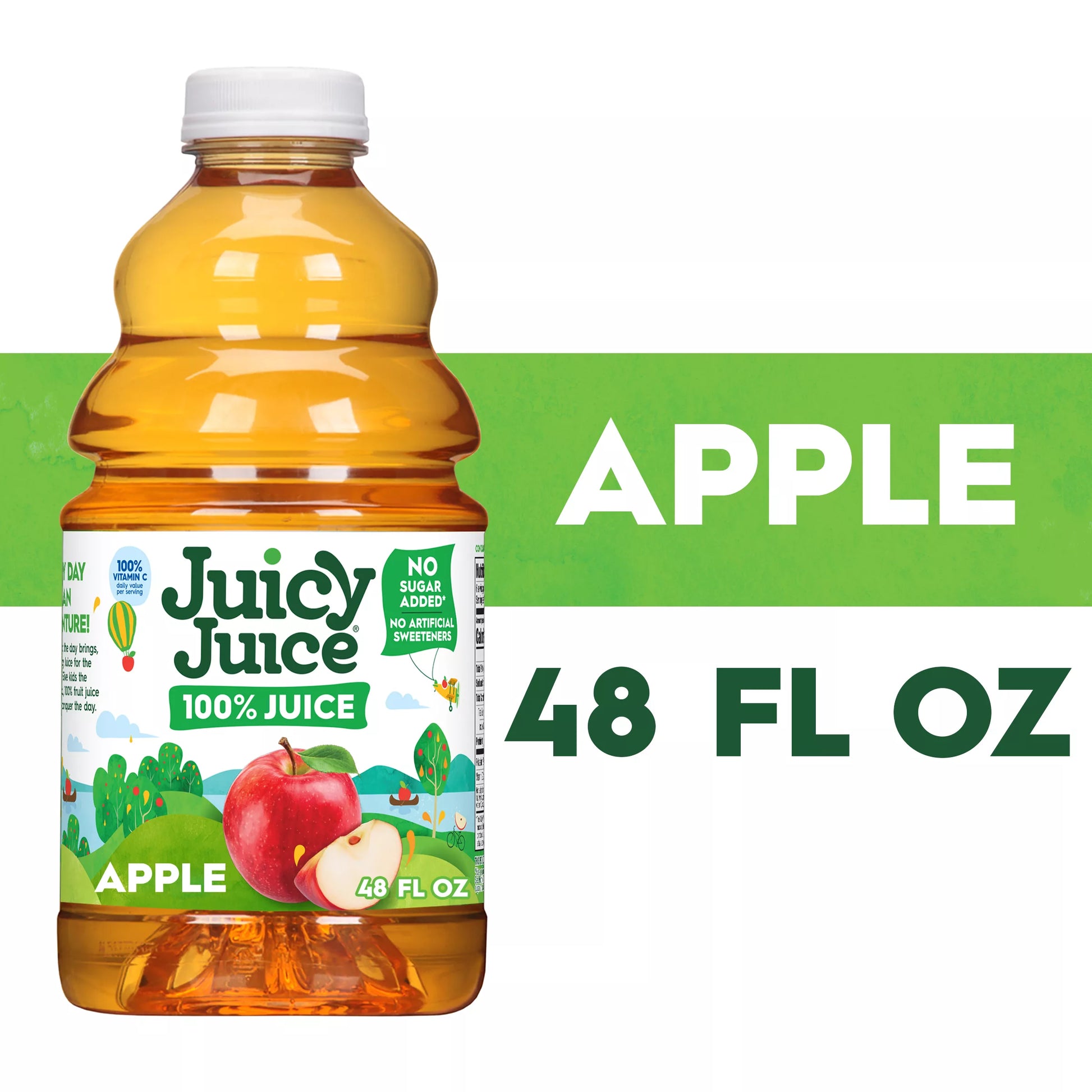 Juicy Juice 100% Apple Juice, 48 fl. oz. Bottle