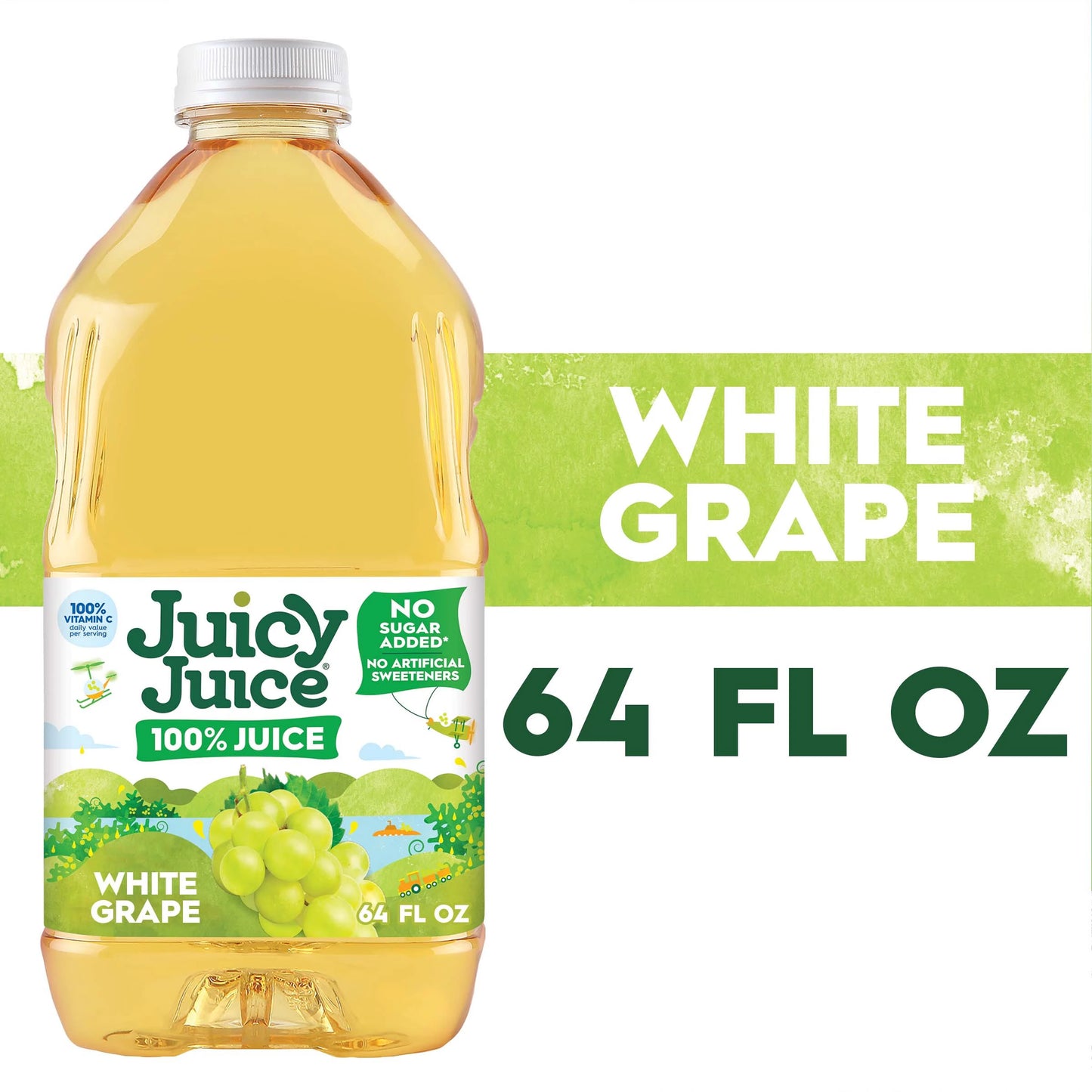 Juicy Juice 100% White Grape Juice, 64 fl. oz. Bottle