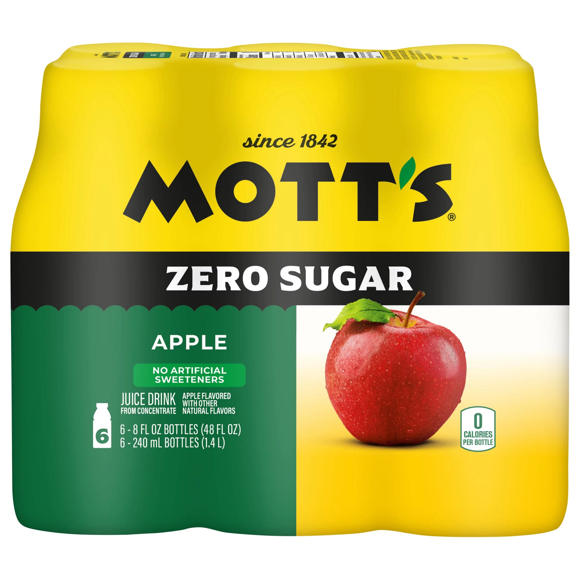 Mott's Zero Sugar Apple Juice Drink, 48 fl. oz.
